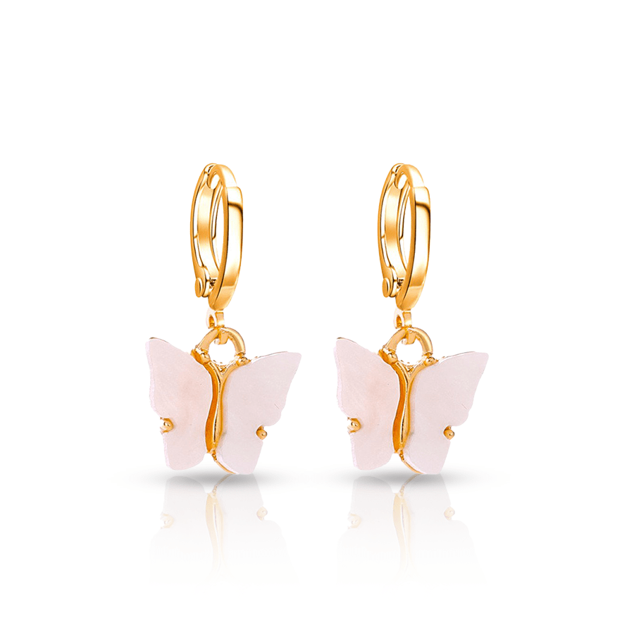 Butterfly Ear Lobe Piercing White