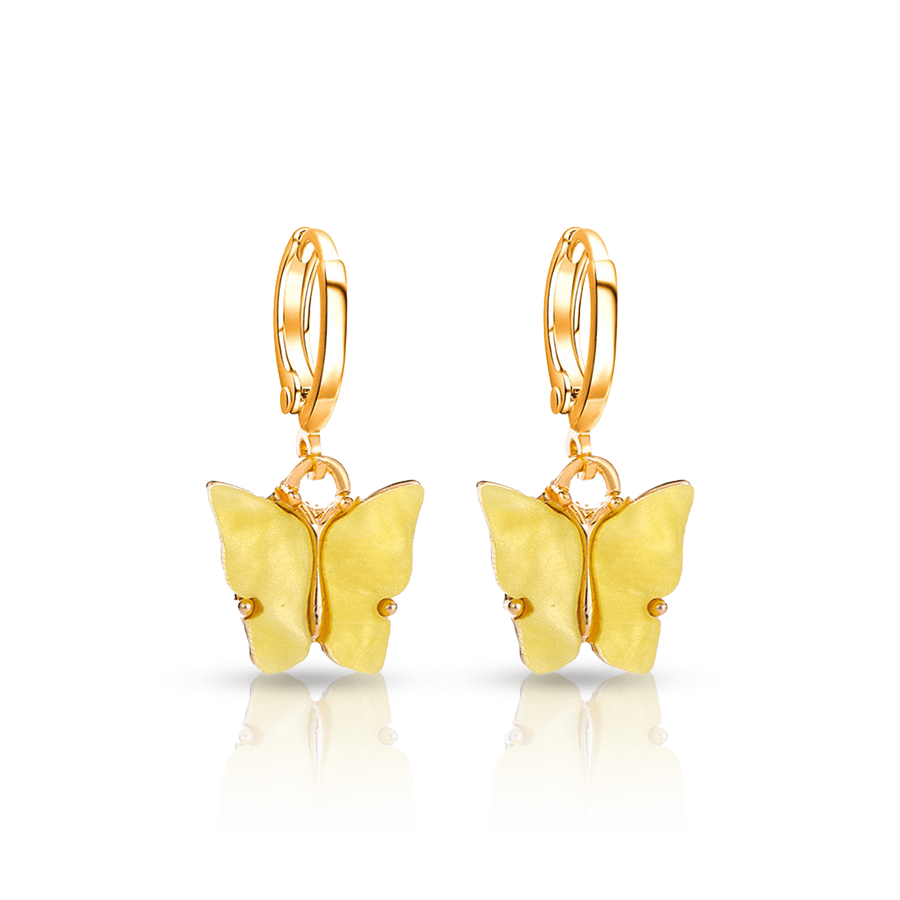 Butterfly Ear Lobe Piercing Yellow