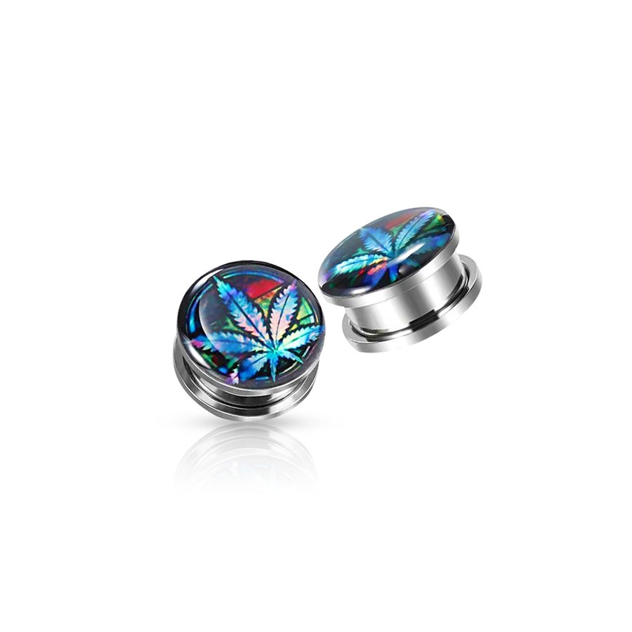 Cana Leaf Ear Plug Multicolor Multicolor