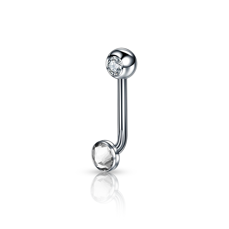 Christina Barbell Piercing White