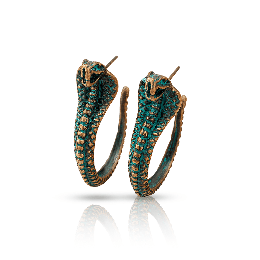 Cobra Ear Lobe Piercing Bronze