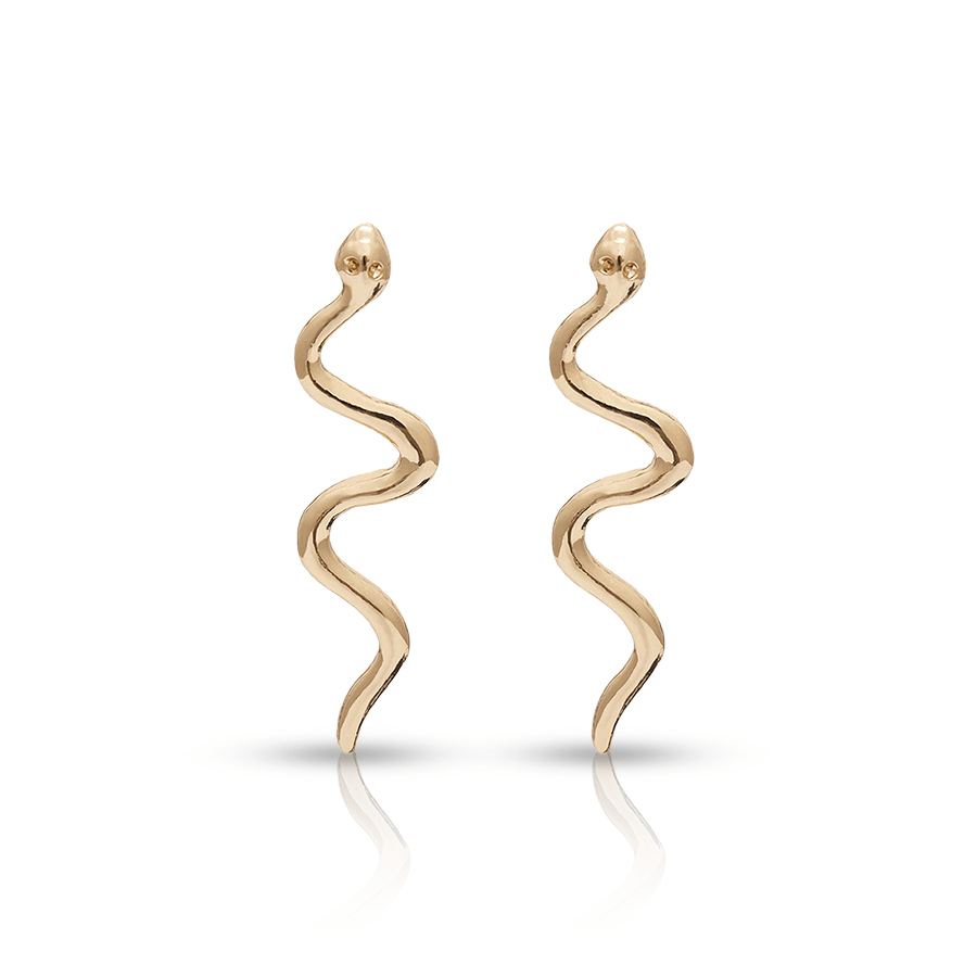 Coil Ear Lobe Piercing Gold