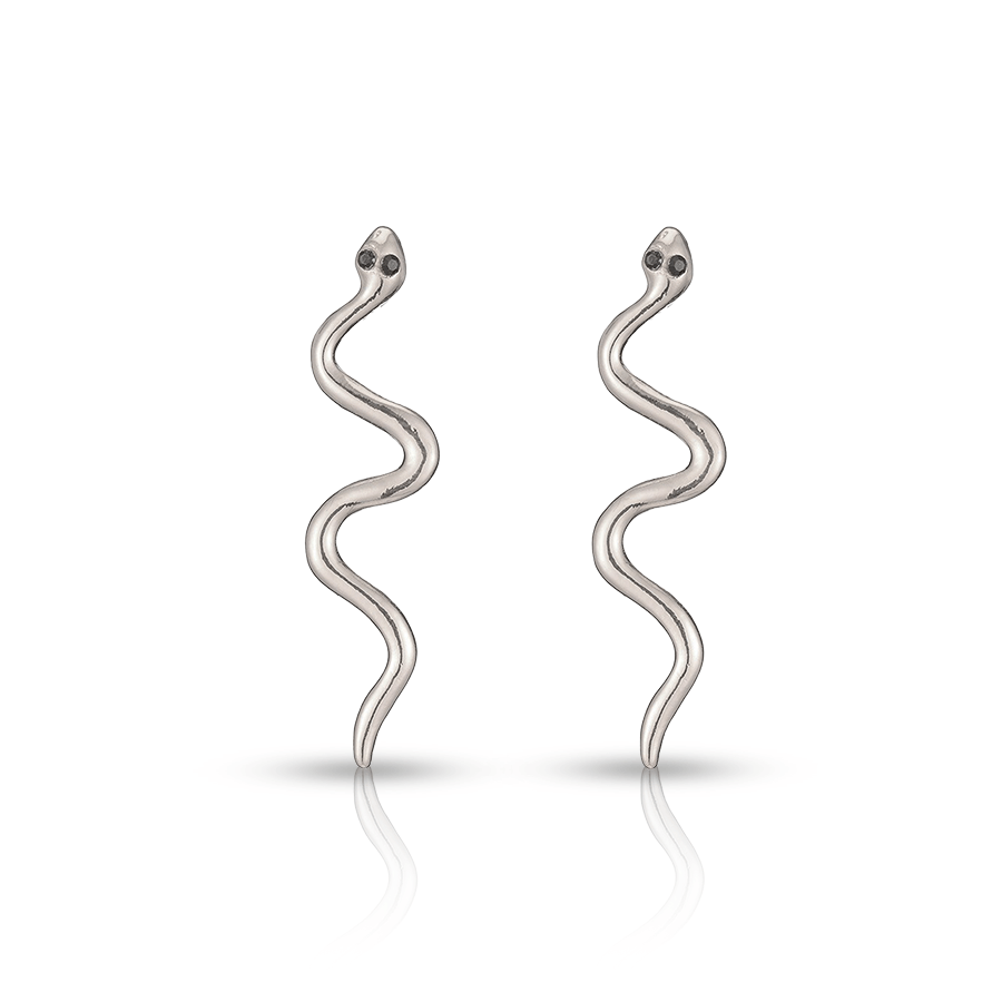Coil Ear Lobe Piercing Silver