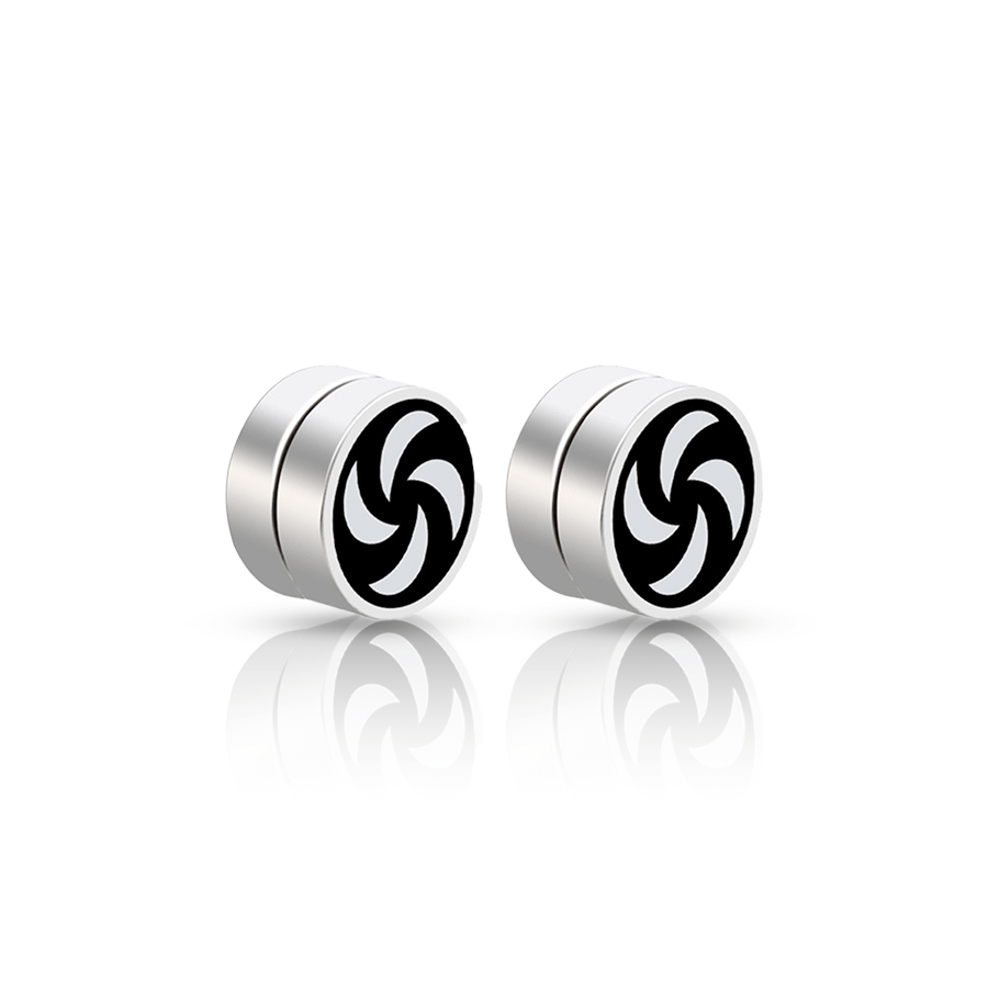 Coil Fake Ear Plug Black Lot de 2
