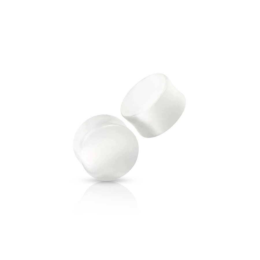 Coloured Ear Plug White 16mm