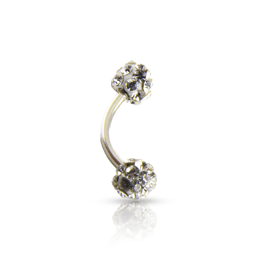 Curved Snug Piercing White
