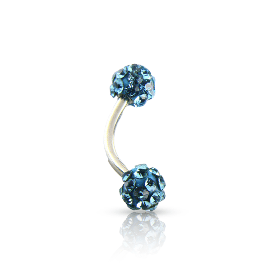 Curved Snug Piercing Sky Blue