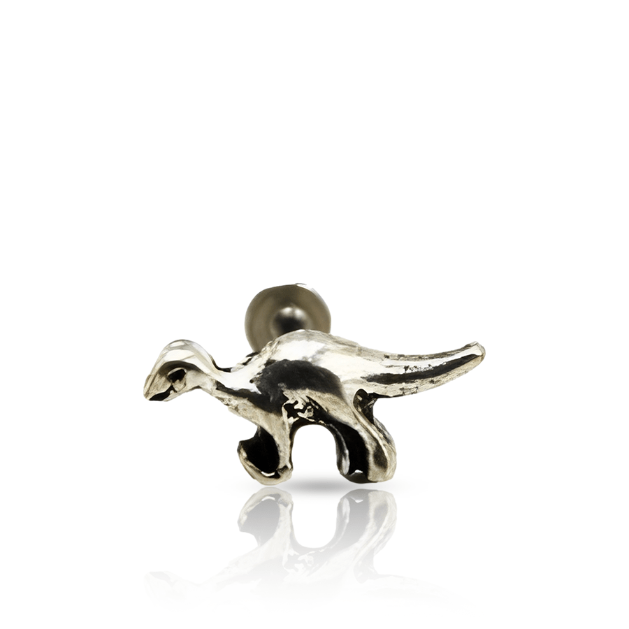 Dinosaur Forward Piercing Silver