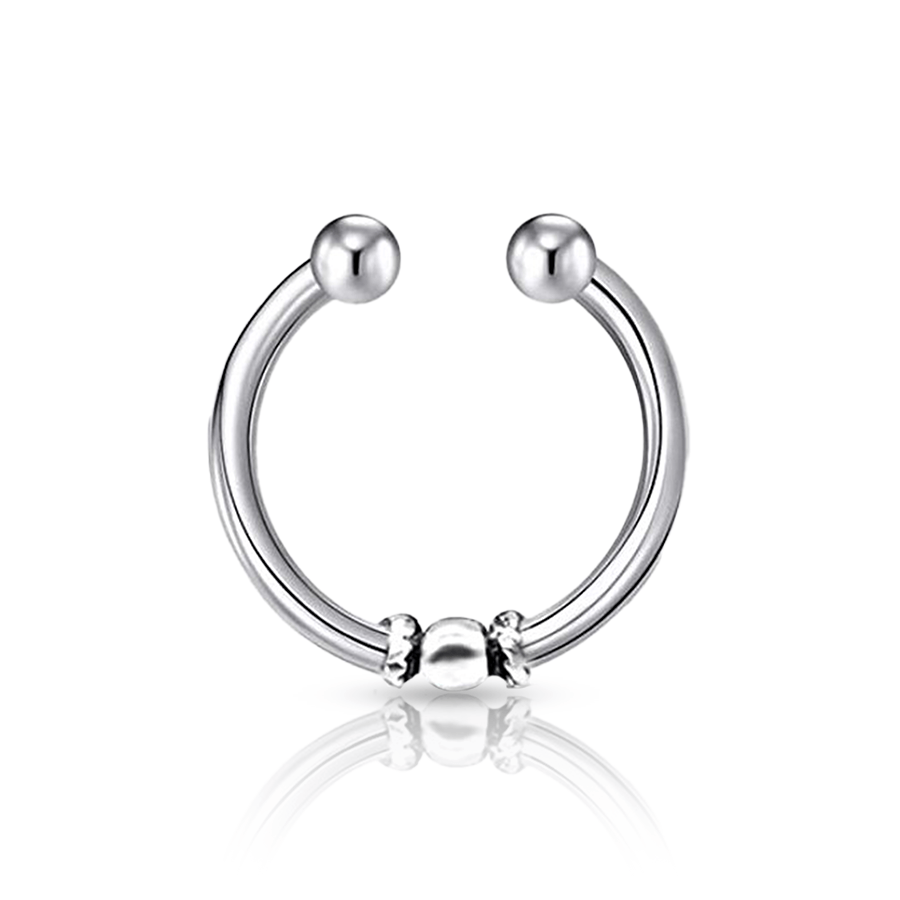 Discreet Ring Fake Nose Piercing