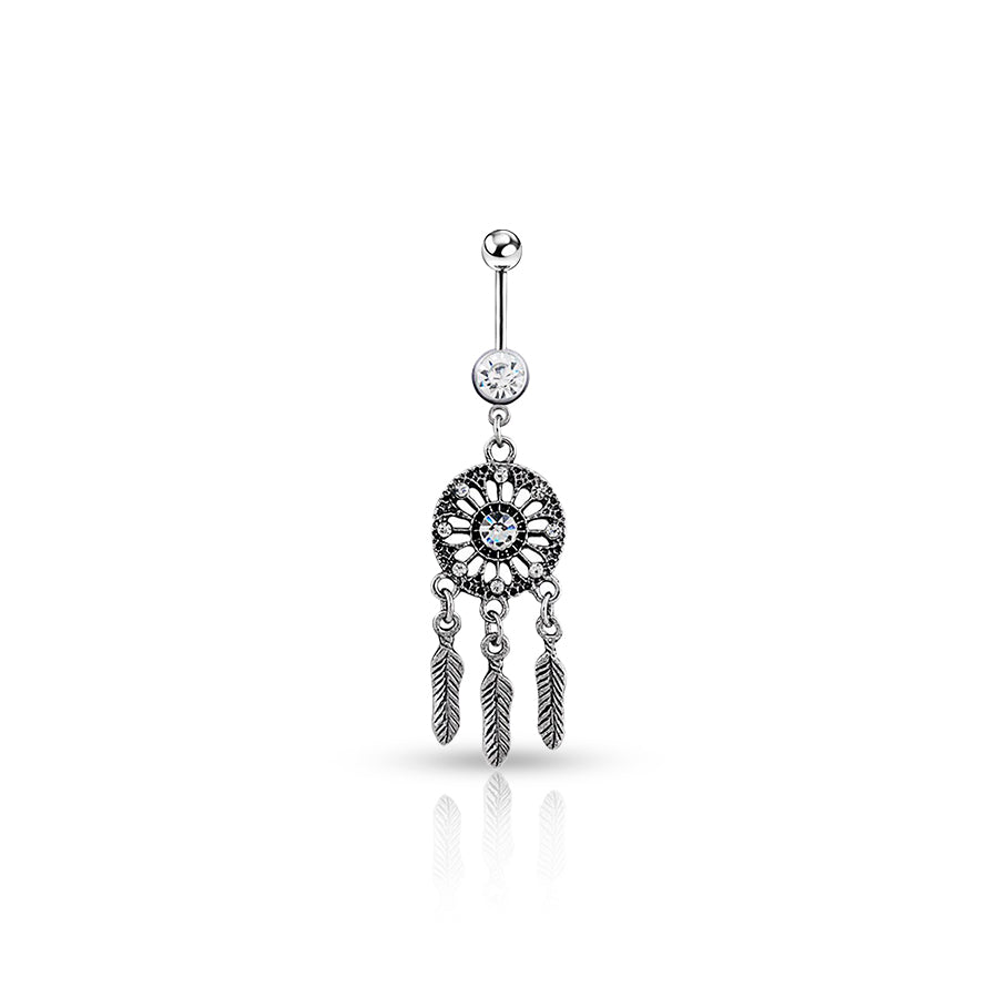 Dream Catcher Navel Piercing