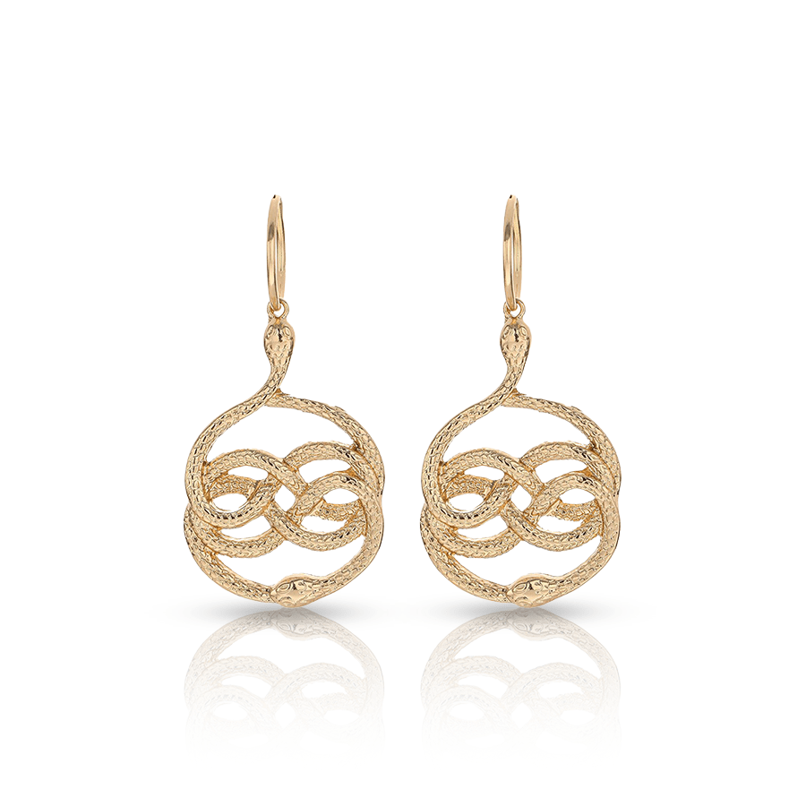 Egyptian Snake Lobe Piercing Gold