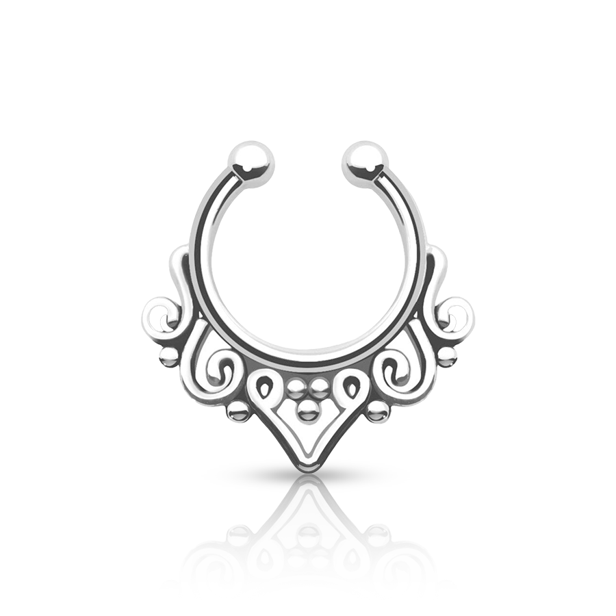 Fake Nose Piercing for Woman Silver