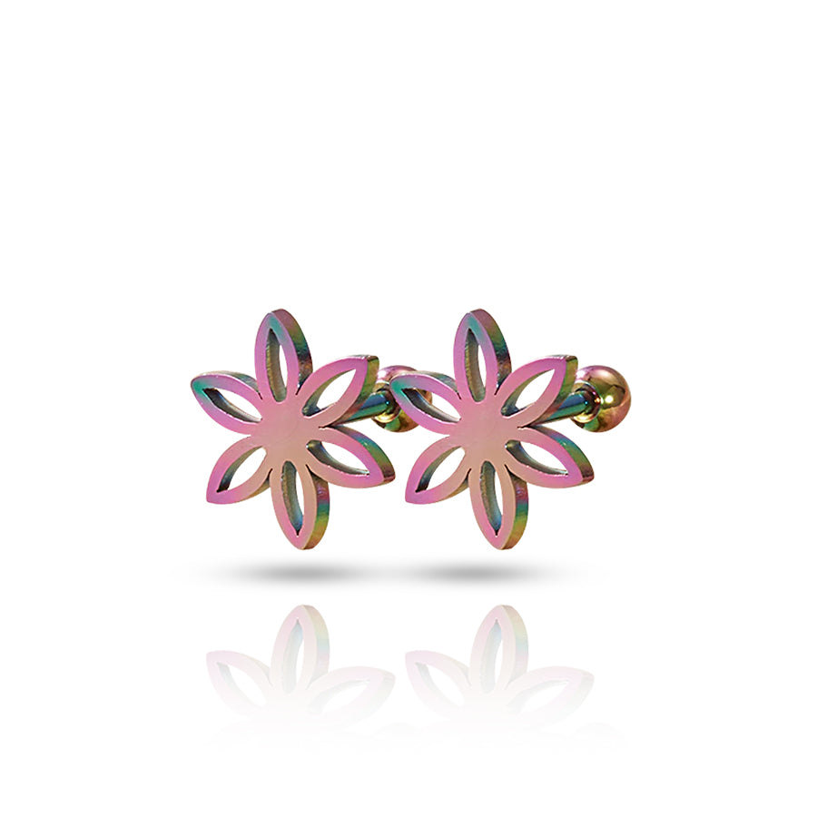 Flower Conch Piercing Multicolour