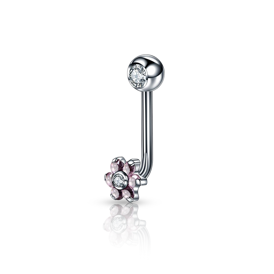 Flower Woman Intimate Piercing Pink