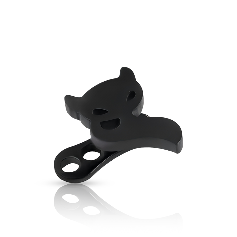 Fox Dermal Piercing Black  Renard
