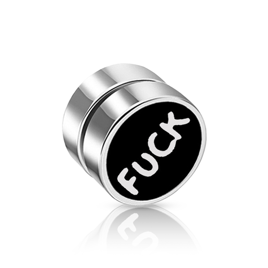 Fuck Letters Fake Ear Plug