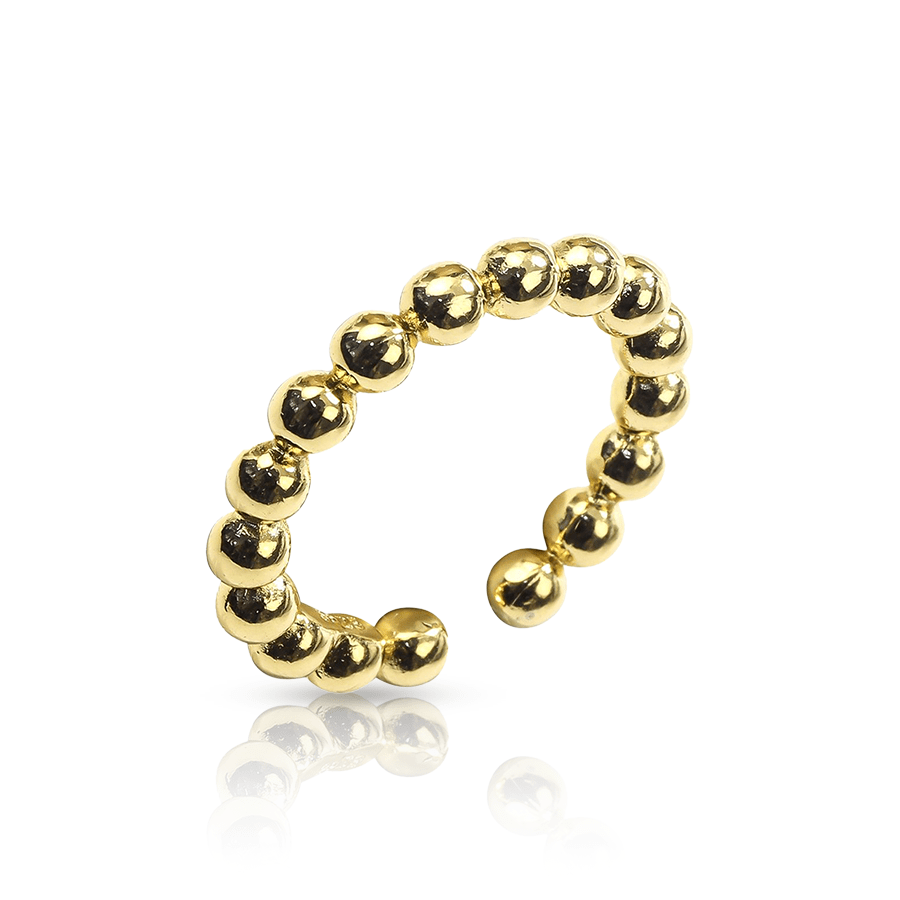 Gold Ring Fake Ear Piercing Gold