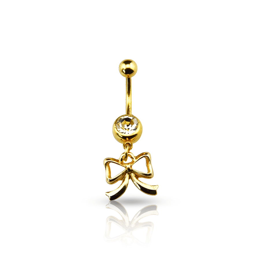 Golden Knot Navel Piercing