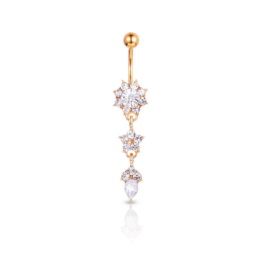 Golden Necklace Navel Piercing