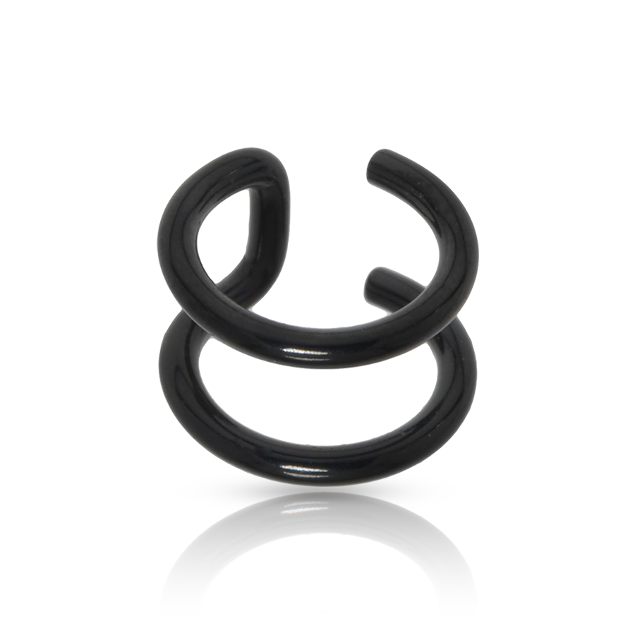 Gristle Fake Helix Piercing Black