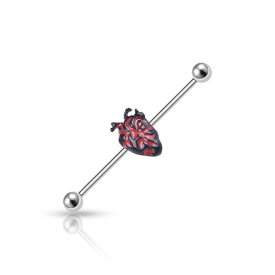 Heart Industrial Piercing