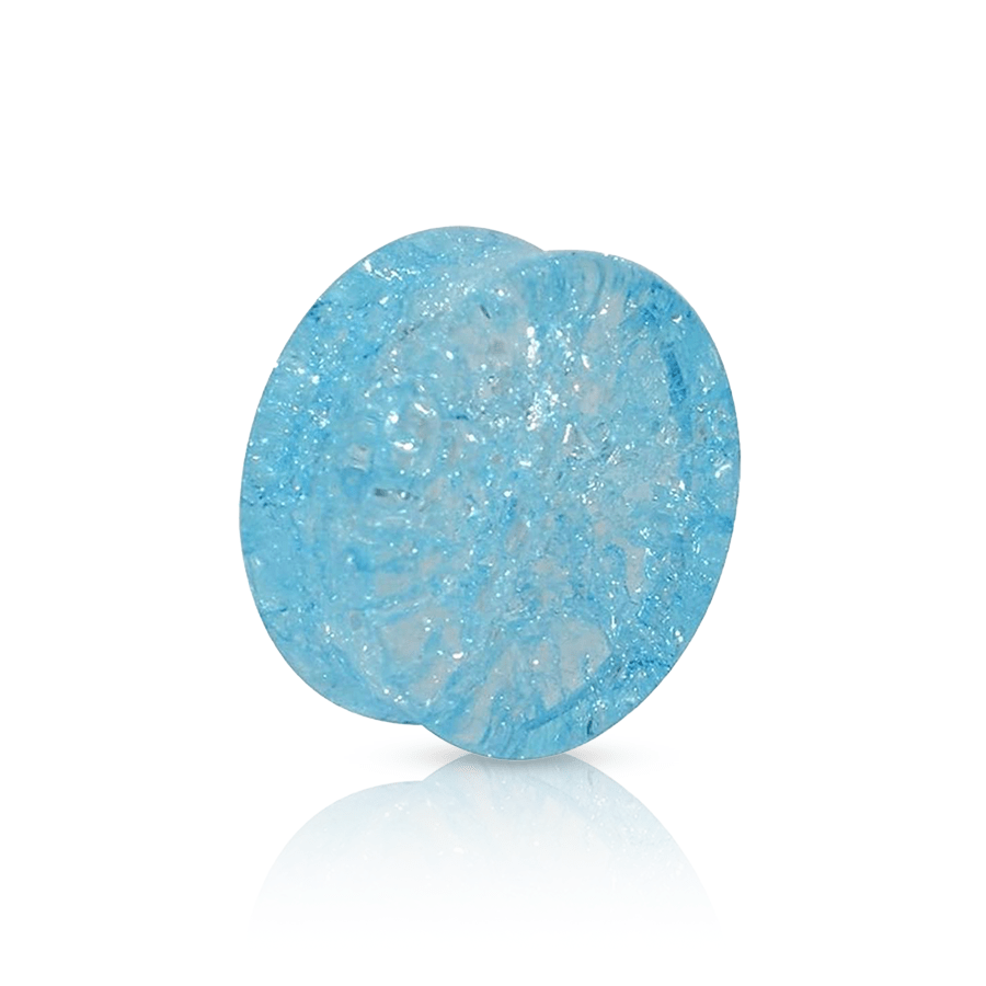 Icy Blue Ear Plug Blue 25mm