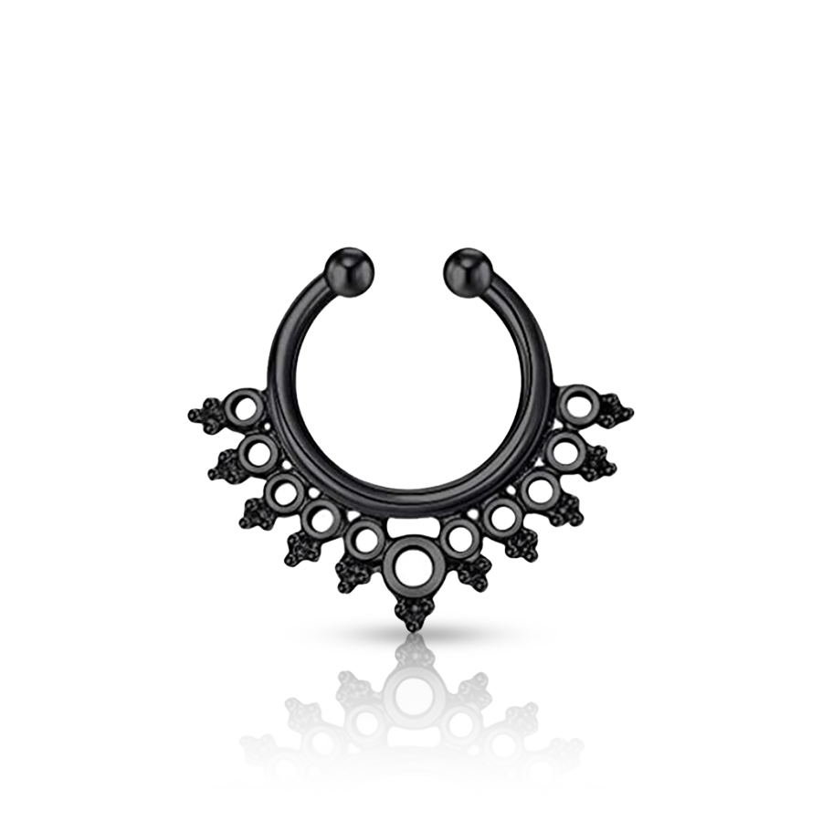 Indian Fake Nose Piercing Black