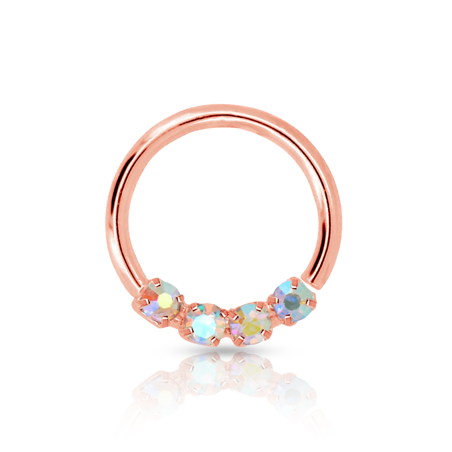 Indian Ring Nose Piercing Rose Gold