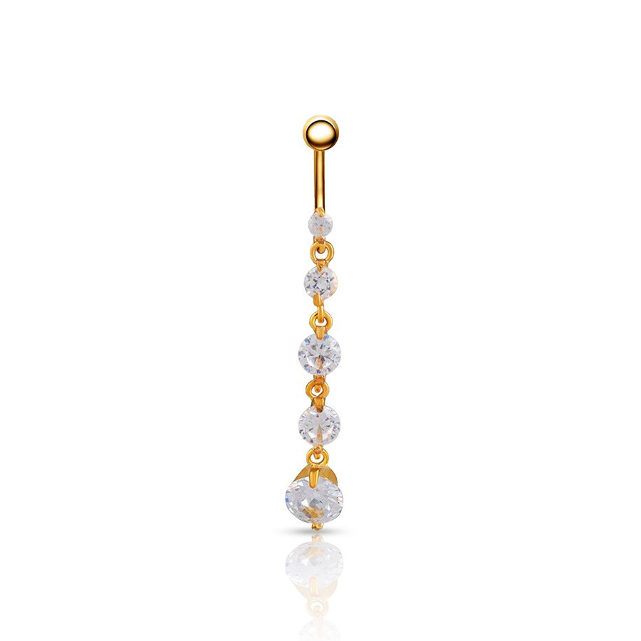 Jewels Belly Button Piercing Gold