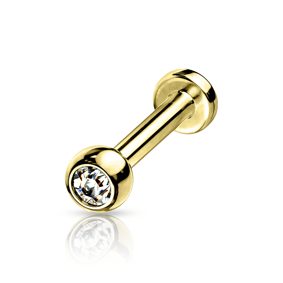 Madonna Diamond Labret Piercing Gold