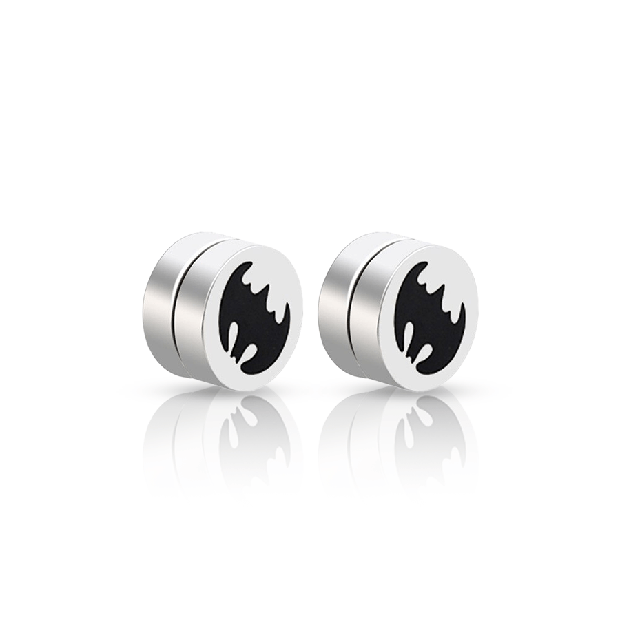 Man Fake Ear Plug Black Unique