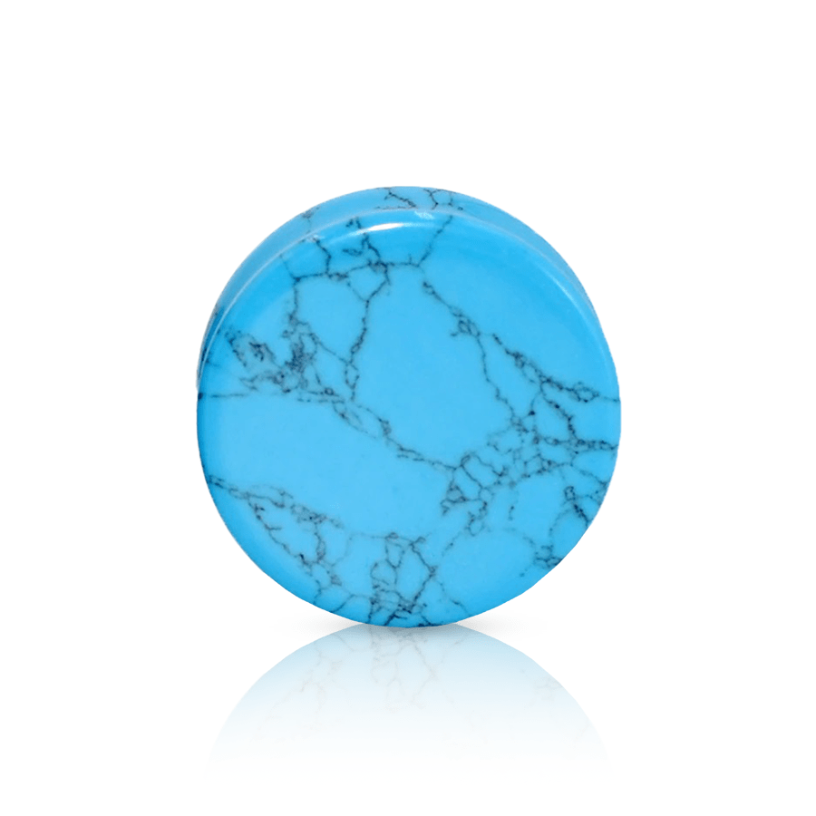Marbled Blue Ear Plug Blue 25mm