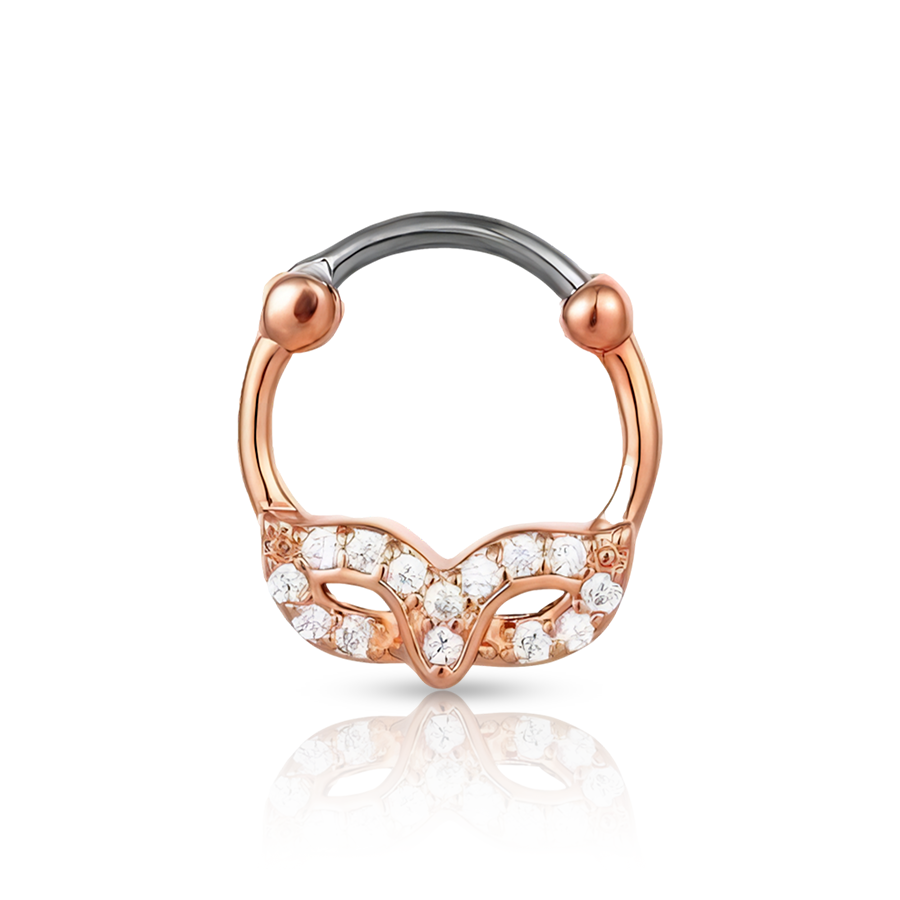 Mask Septum Piercing Rose Gold