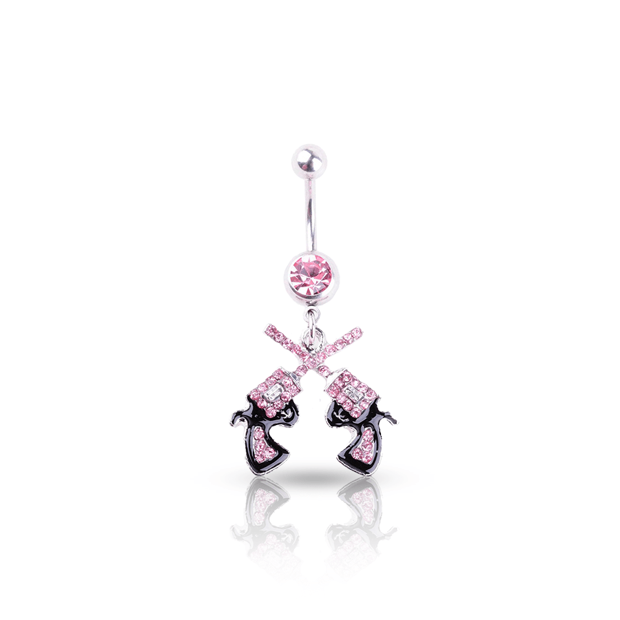 Mexican Skull Belly Button Piercing