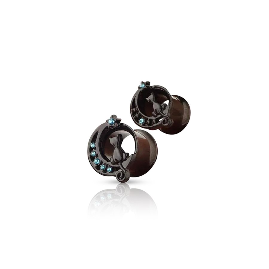 Moonlight Ear Plug Black 16mm