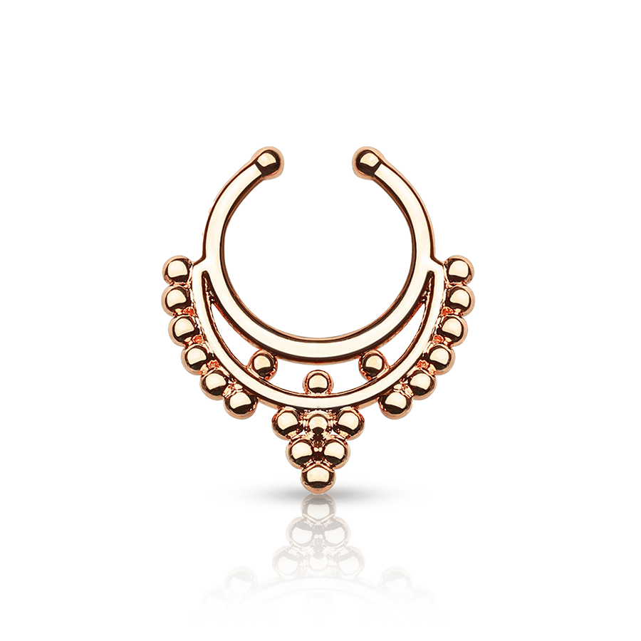 Oriental Fake Nose Piercing Gold
