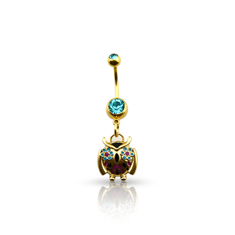 Oriental Gold Navel Piercing