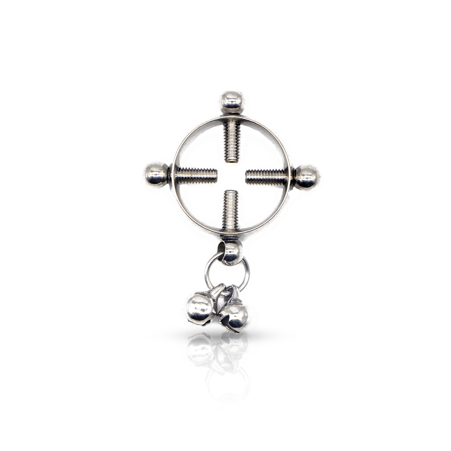 Pendant Ring Fake Nipple Piercing Silver