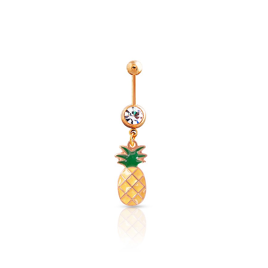 Pineapple Belly Button Piercing