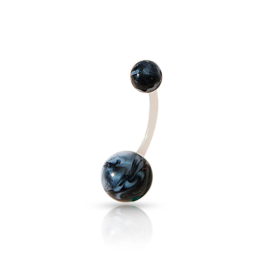 Pregnancy Belly Button Piercing Black