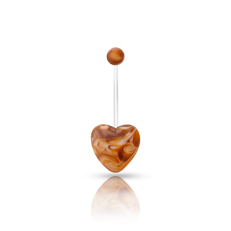 Pregnancy Navel Piercing Brown