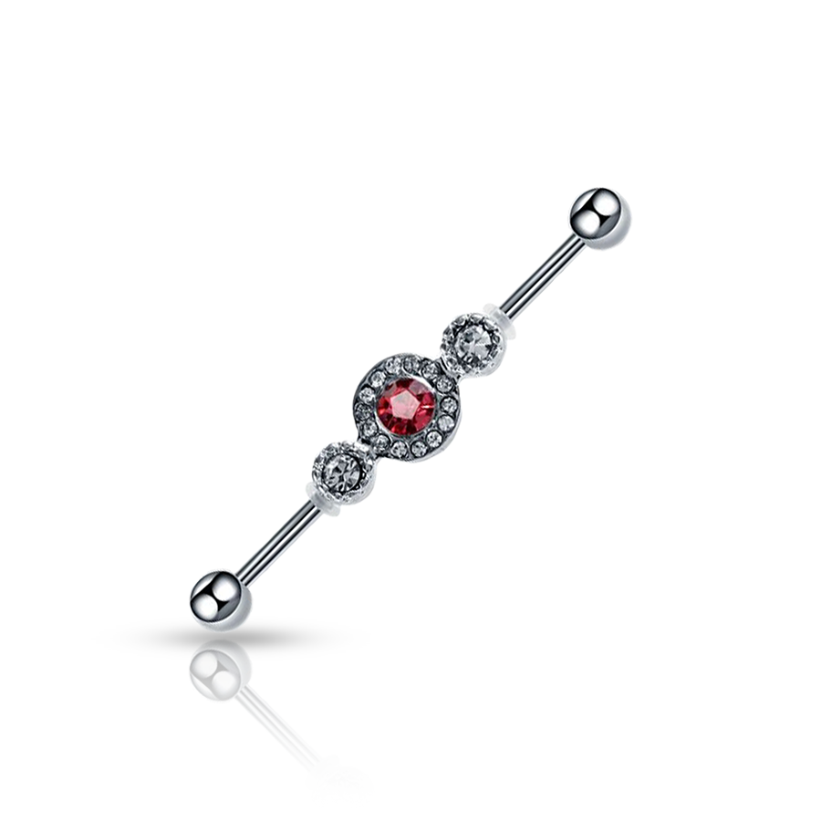 Red Stone Industrial Piercing
