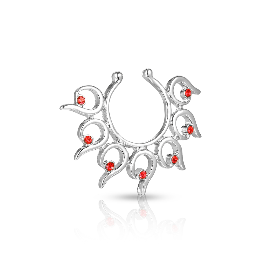 Rhinestone Jewel Fake Nipple Piercing