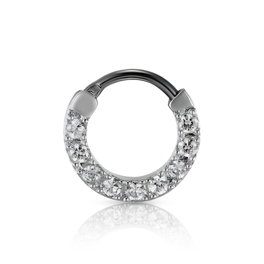 Ring Diamonds Snug Piercing Silver