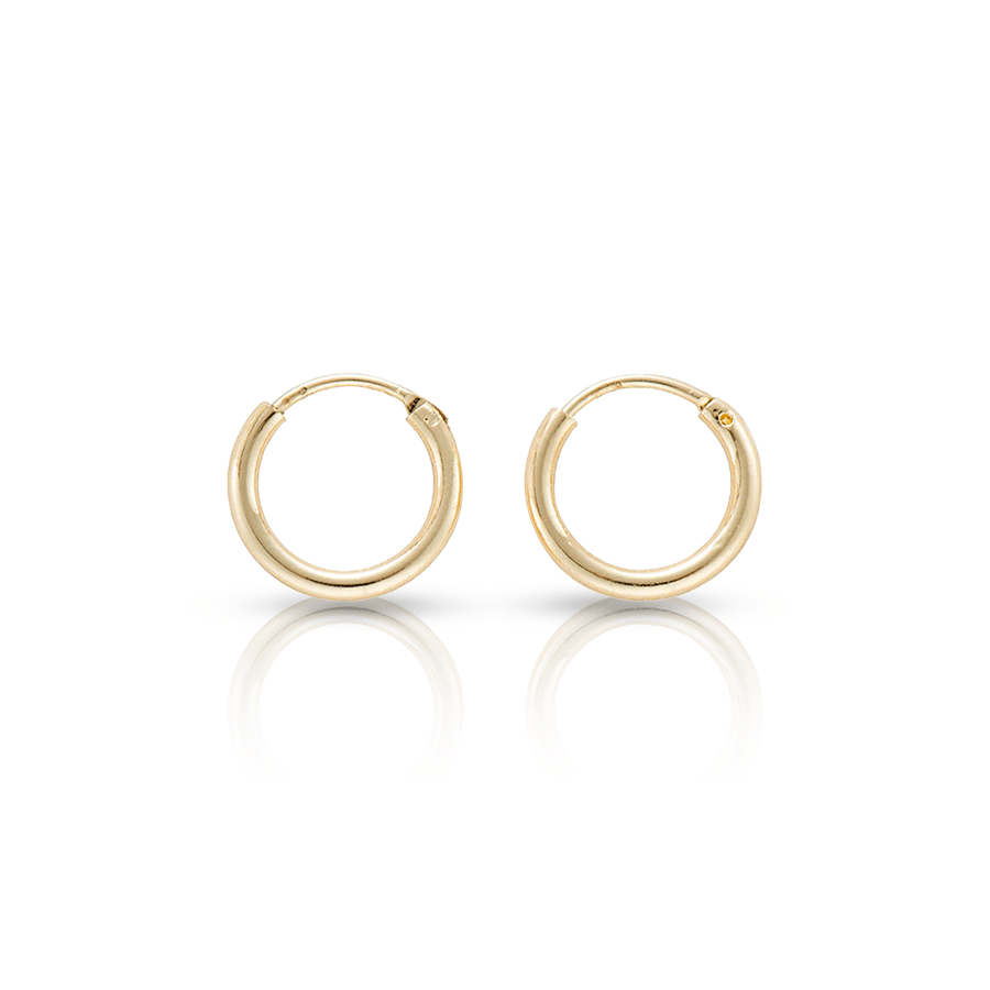 Ring Ear Lobe Piercing Gold
