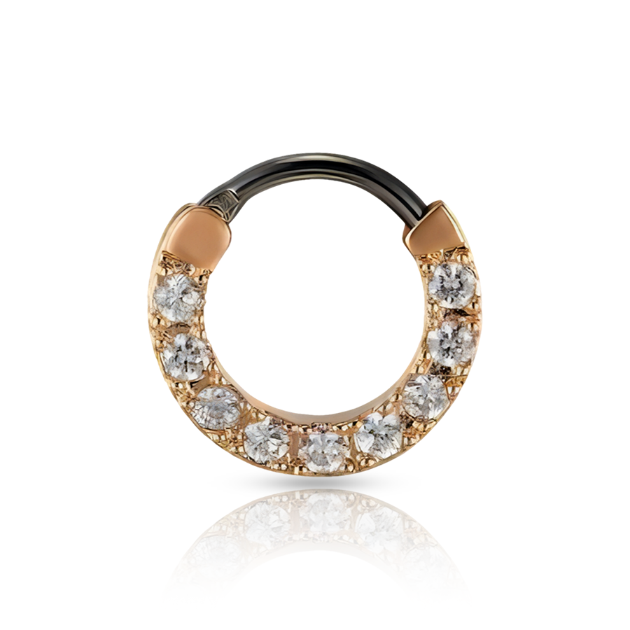 Rose Gold Ring Nose Piercing Gold