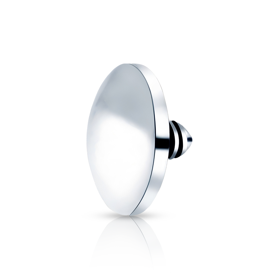 Round Dermal Piercing Silver