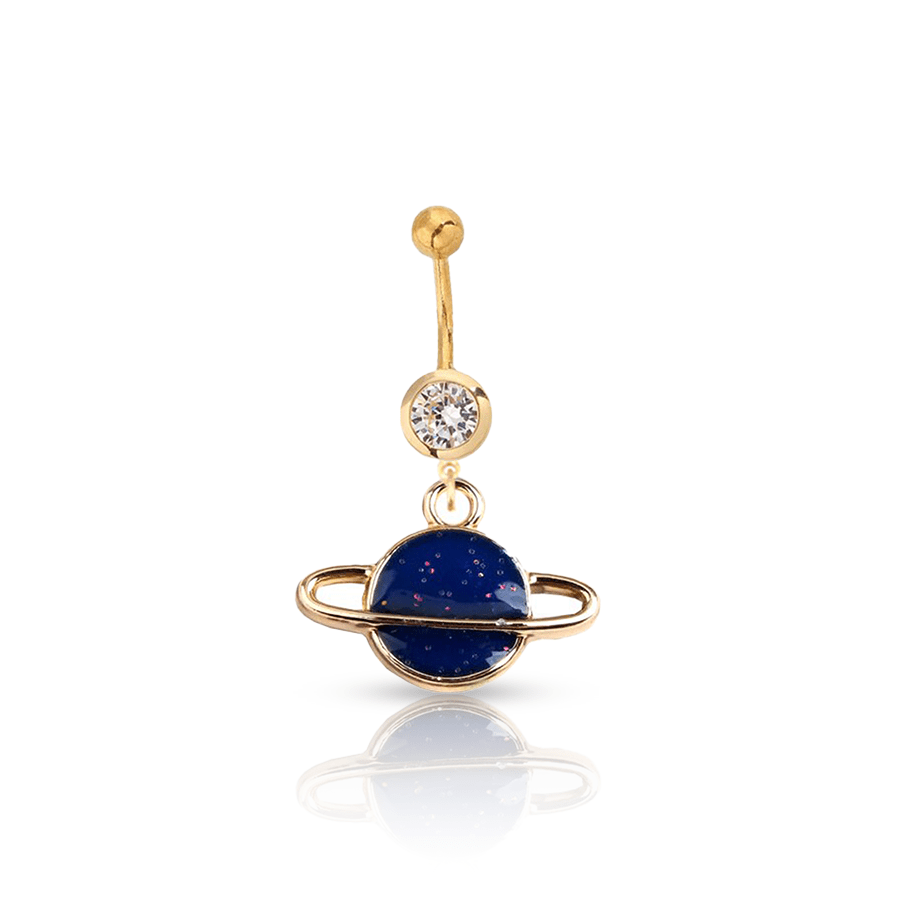 Saturn Belly Button Piercing