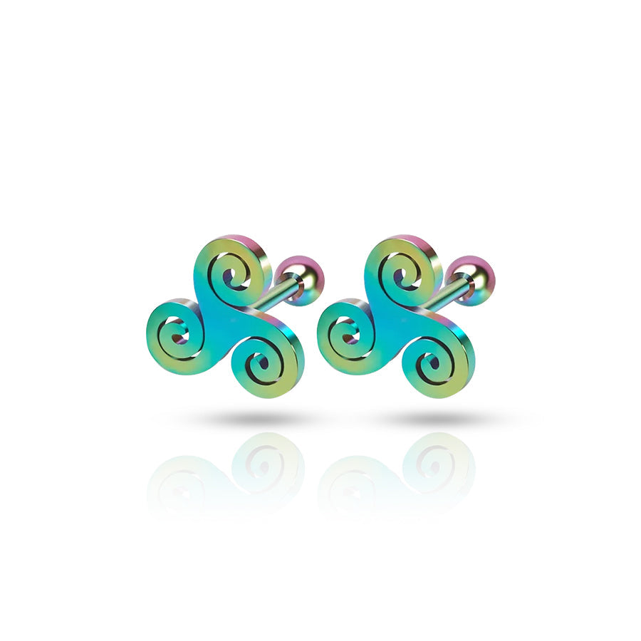 Shamrock Conch Piercing Multicolour