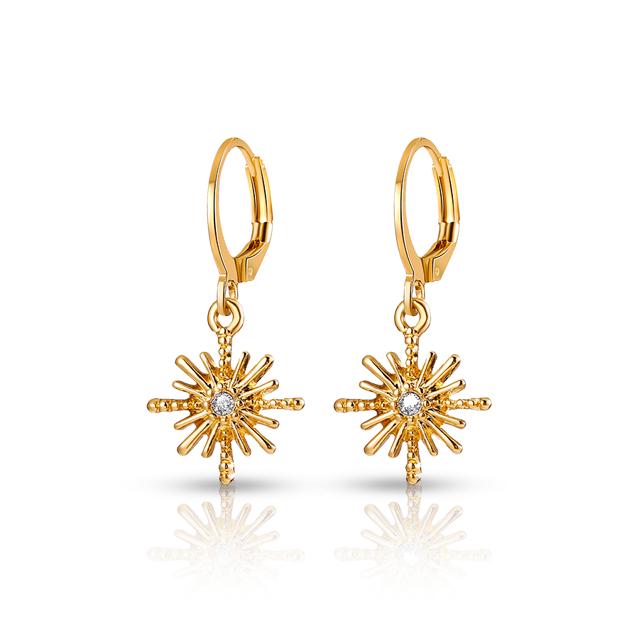 Shinning Star Lobe Piercing Gold